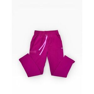 FIGS Technical Collection Magenta Pink Scrub Jogger Pants Womens Small